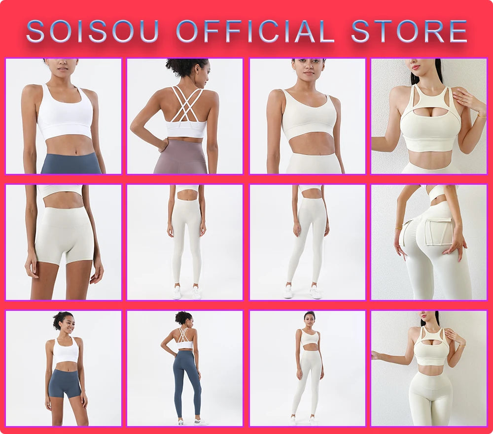 SOISOU Nylon Women's Shorts Gym Yoga Cycling Shorts High Waist Elastic Breathable No T Line Fitness Womens Clothing 24 Colors