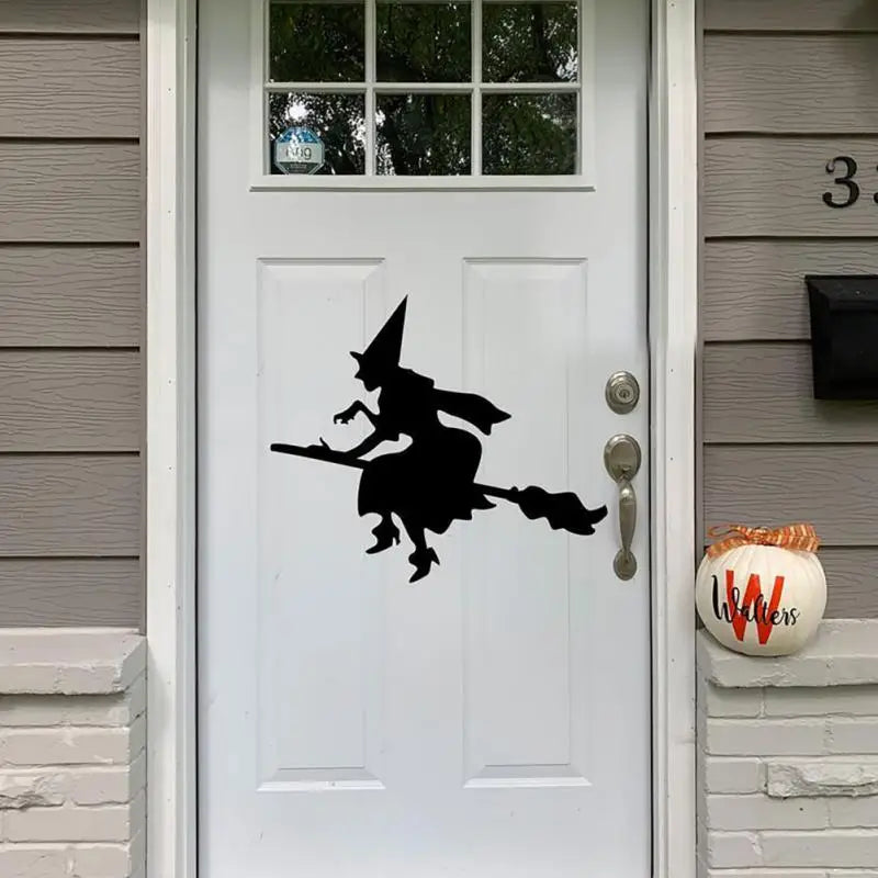 1~10PCS Halloween Giant Ghost Shadow Window Sticker Witch Death Bat Skeleton Helloween Party Decor Electrostatic Sticker Window