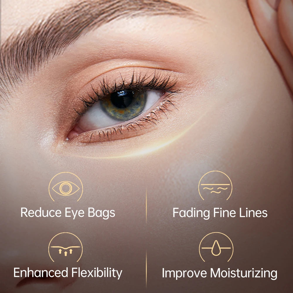 JoyPretty Anti Dark Circles Eye Cream Peptide Remove Bags Under The Eyes Lifting Fine Lines Eye Serum Skin Care Beauty Health