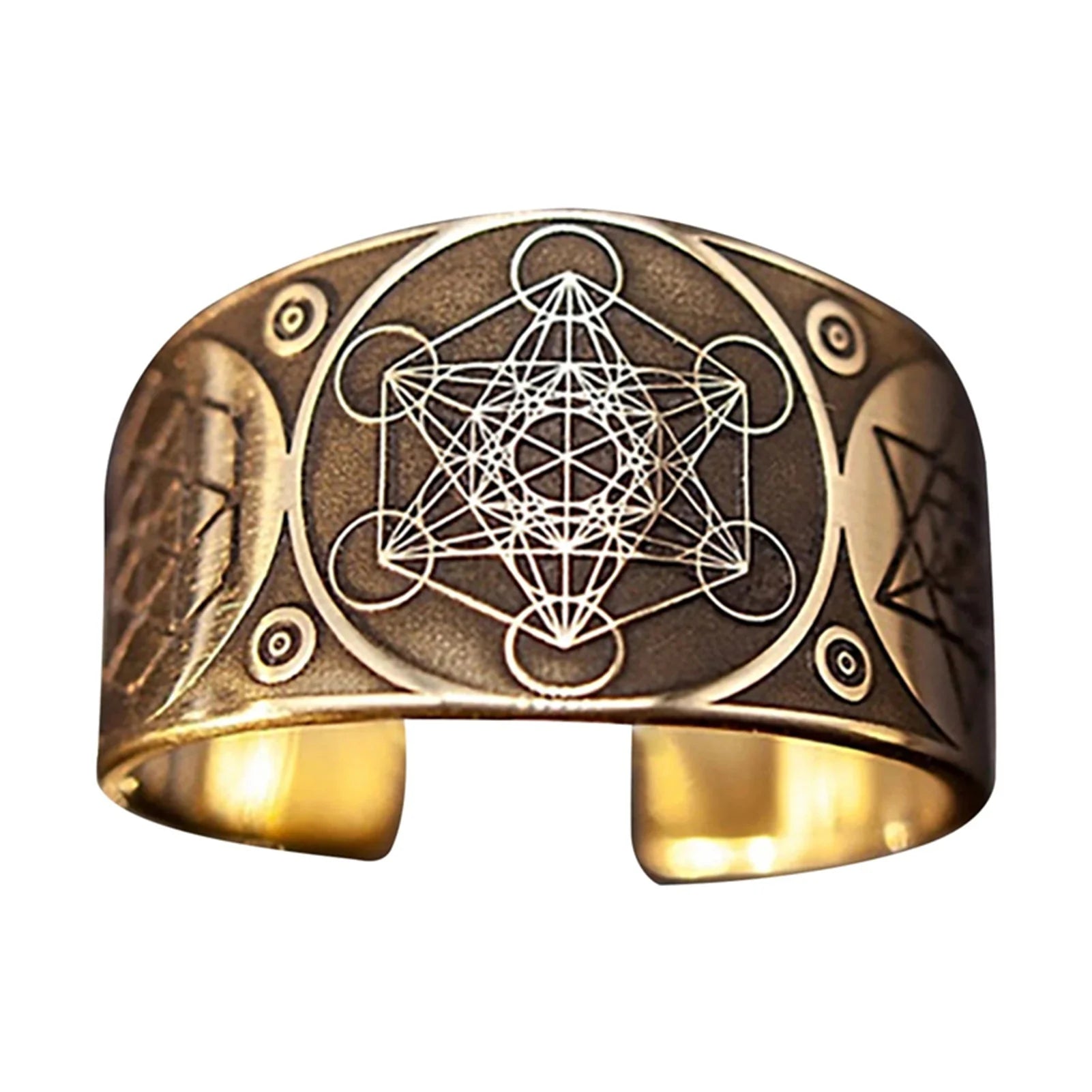 Adjustable Ring Archangel of Metatron Vintage Style For Women/Men Jewelry Gift Adjustable Stainless Steel Rings for Women/Men