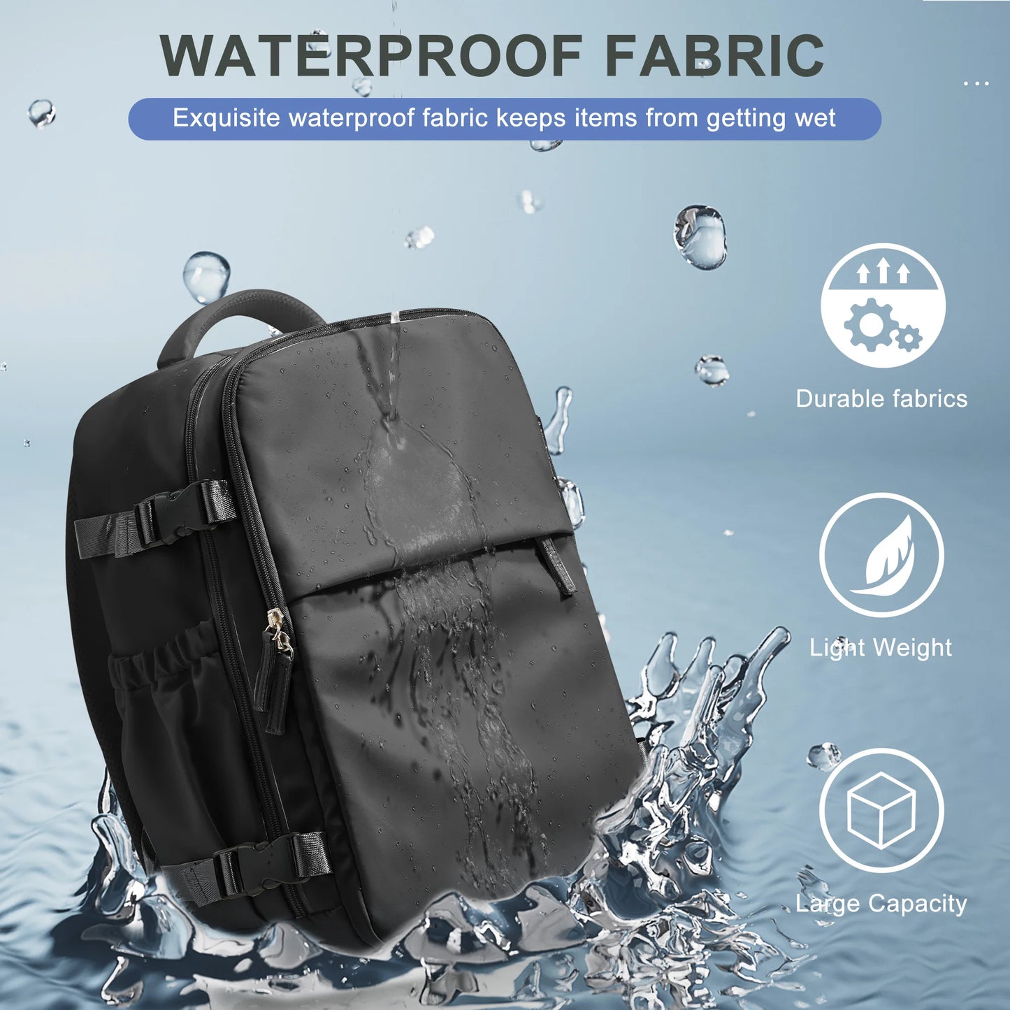 Travel Backpack for Women Men Business Backpack, Laptop Bag College School Backpack Waterproof Cabin Backpack Wizzair 40x30x20