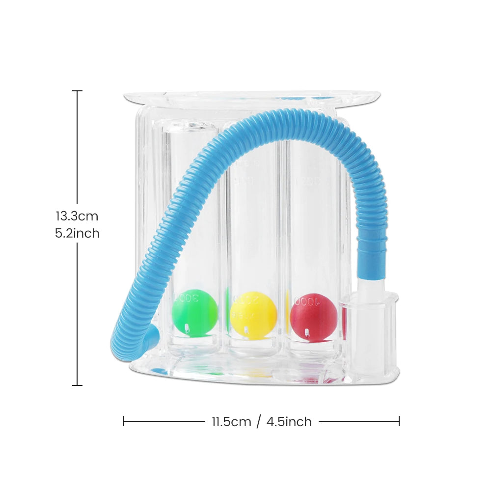 3 Balls Breathing Trainer Lung Function Improvement Trainer Respiratory Spirometry Breath Exerciser Measurement System Dropship