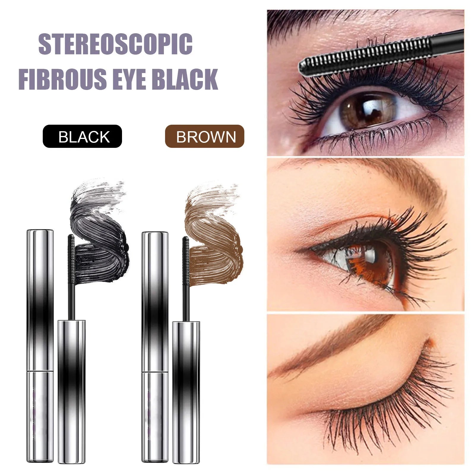 3d Curling Eyelash Iron Mascara, Bristleless Mascara, Washable Extra Slim Metal Mascara 2024 Suministros Para Fiestas