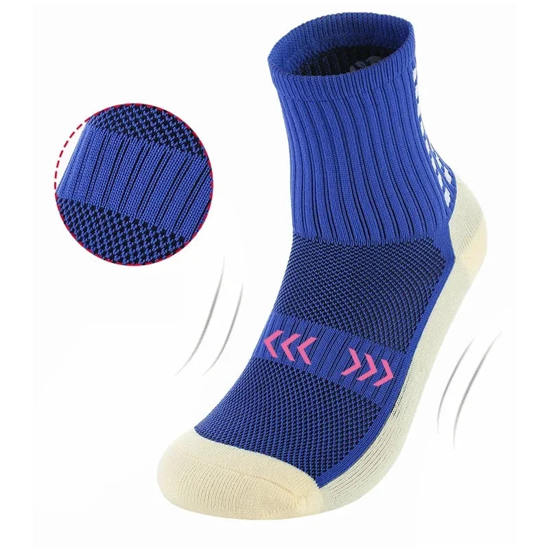 1 Pairs Anti-Slip Soccer Socks Men Women Outdoor Sports Grip Football  Basketball Tennis Rugby