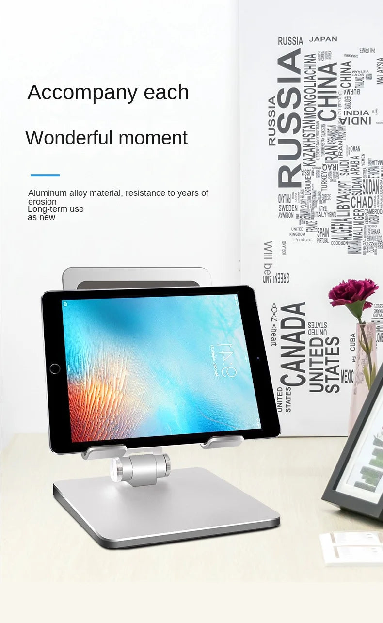 Tablet Stand for IPad Xiaomi Tablet Aluminum Desktop Holder Adjustable Computer Base