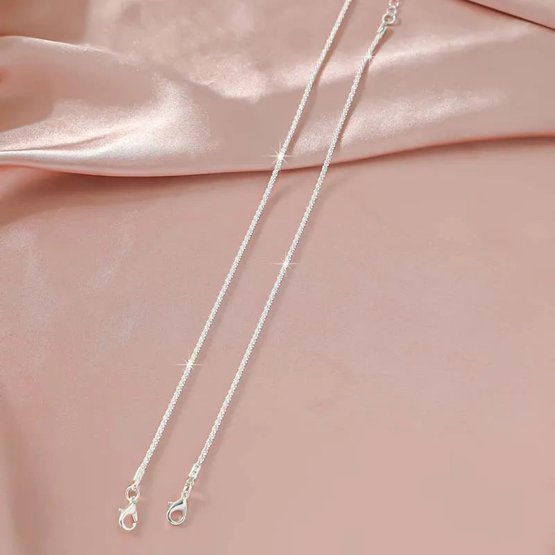 Sparkling Thin Chain Anklet For Women Zircon Heart Cross Pendant Double Layer Bracelet On Leg Foot Trendy Summer Beach Jewelry