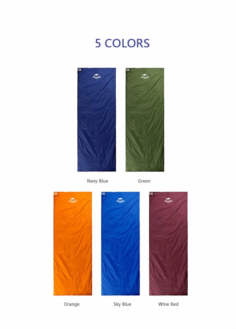 Naturehike Sleeping Bag Ultralight Waterproof Cotton Sleeping Bag Nature Hike Summer Hiking Camping  Tent Sleeping Bag