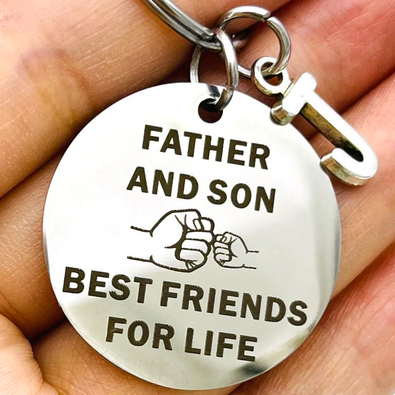 Father and Daughter /Son Keychain Best Dad Gifts for Father Birthday Christmas Gift for Dad Best Friends for Life Gifts