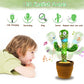 Talking Cactus Baby Toy Dancing Cactus Repeats What You say for Kids with English Songs Dancing Toy for Gift Toddle Girls Boys