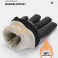 BISON DENIM Men Sheepskin Gloves Winter Thermal Touchscreen Full-finger Mittens Ultralight Windproof Gloves For Driving Riding