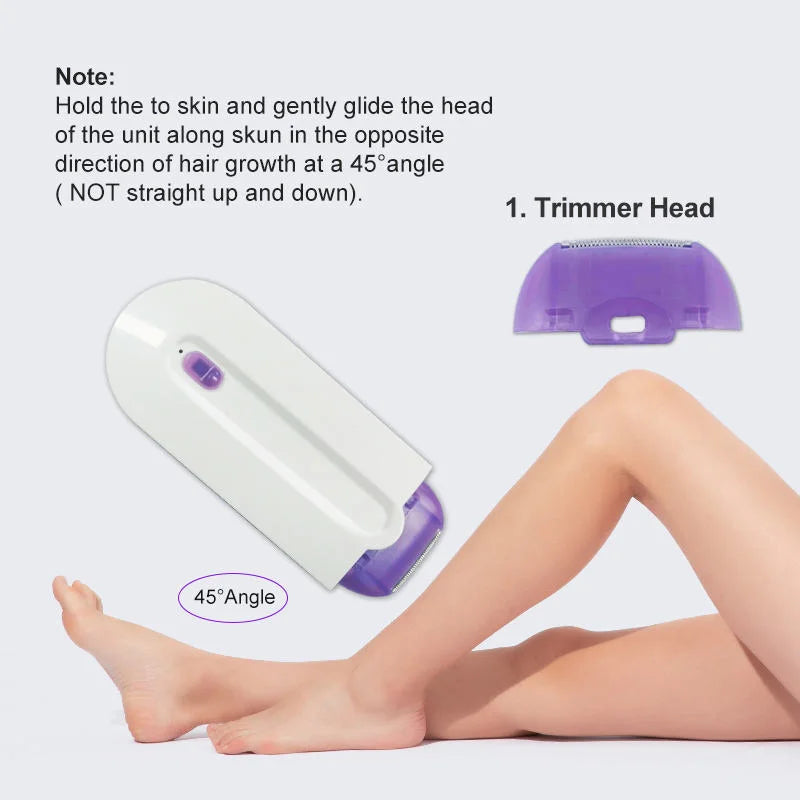 Painless Hair Removal Kit Laser Touch Epilator Usb Rechargeable Women Body Face Leg Bikini Hand Shaver Hair Remover Appliances