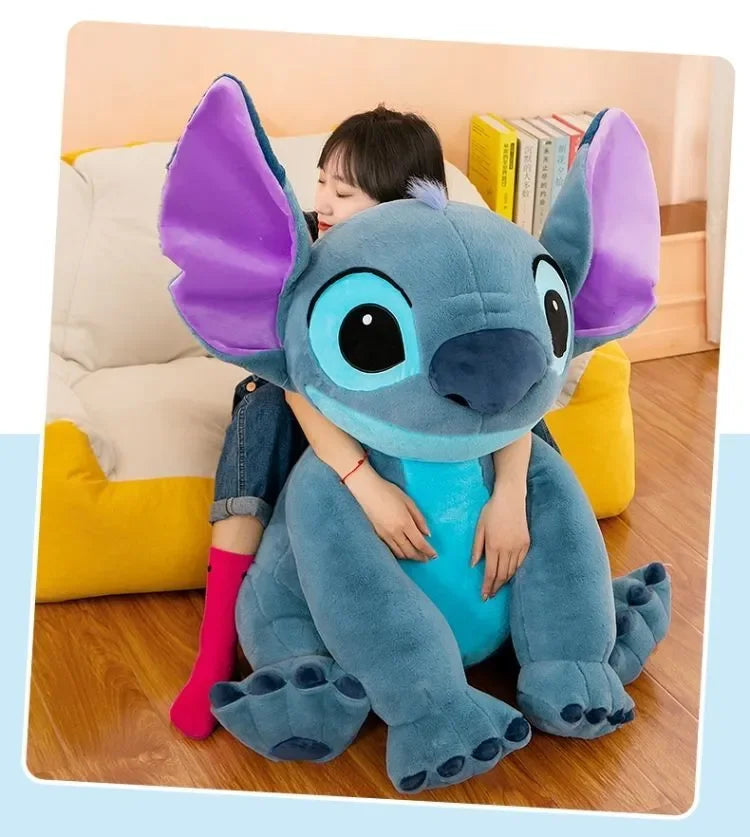 Disney Giant Size Lilo&stitch Plush Stuffed Doll Cartoon Kawaii Animal Couple Sleeping Pillow Softmaterial Toy For Children Gift