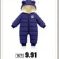 Children Clothing Set Baby Winter Warm Down Jackets parka Boys Thick Jumpsuit Infant overcoat toddler Girl Clothes Kids Snowsuit