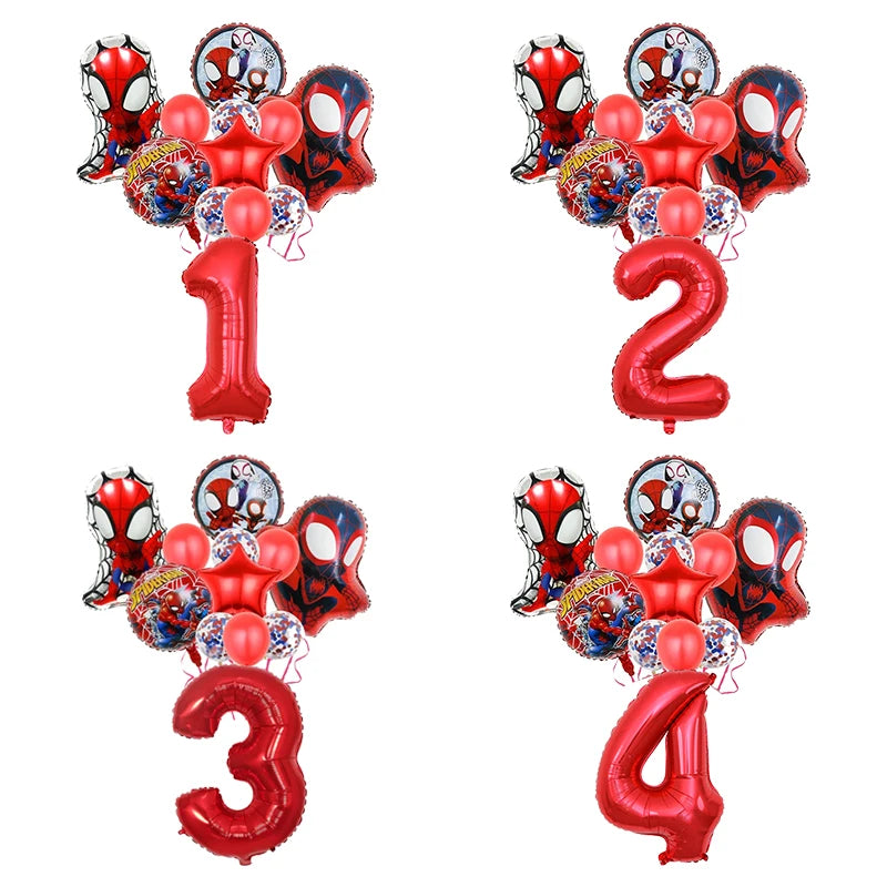 Bulbusbow Spidey Birthday Decorations Spidey And His Amazing Friends Tableware Set Plates Cups Backdrop Balloons Child Party Supplies