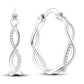 Bulbusbow 925 Sterling Silver Flower Dream Catcher Hoop Earrings for Women