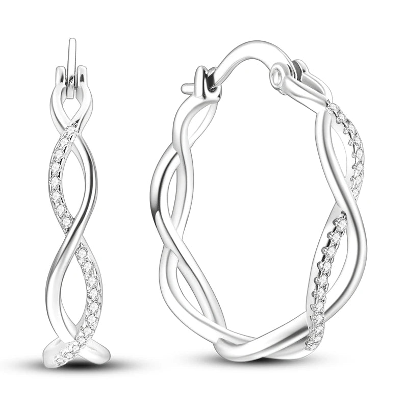 Bulbusbow 925 Sterling Silver Flower Dream Catcher Hoop Earrings for Women