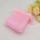 100pcs Pink Gift Bag Drawstring Organza Pouch for Wedding Favors Sachet Jewelry Packaging Storage Candy Christmas Party Supplies