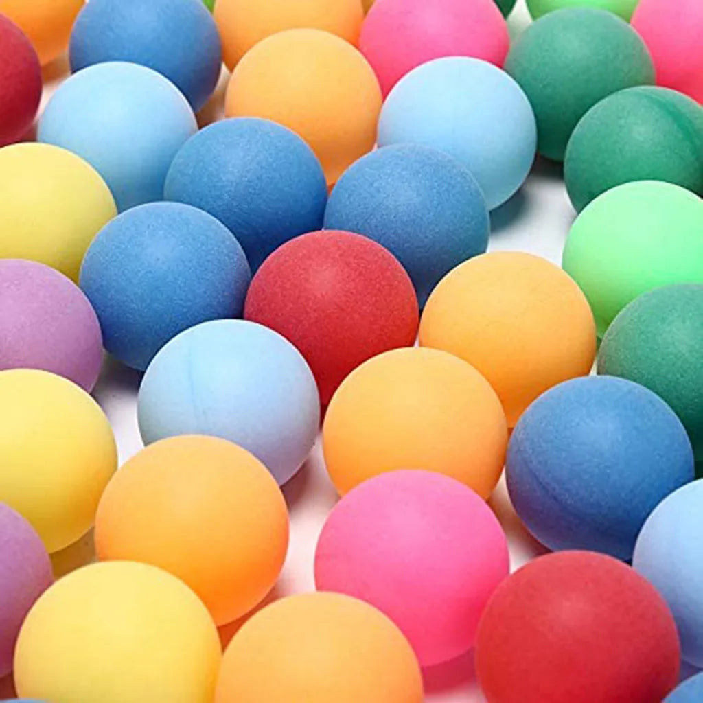 10/25/50Pcs Colored Pong Balls 40mm Entertainment Table Tennis Balls