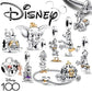 Disney 100th Pumpkin Car Charm Mickey Deer Dumbo Beads For Original Pandora Minnie 925 Silver Bracelet DIY Pendant Charm Jewelry