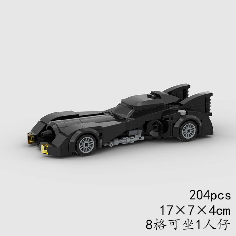 MOC Car Batmobile V2 Racing Technical Vehicle Model Building Block Super Race brick Ideas Movie Hero Bat Toy Christmas Gift City