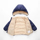 Children's Cotton Cloths Down Jacket Coat Baby Kids  Clothing Boy Girls Cashmere Winter Thick Warm Zipper Hooded Outwear