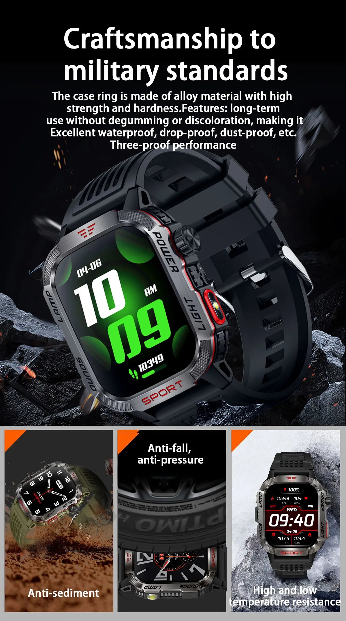 Bulbusbow 2024 Outdoor Smart Watch for Xiaomi - 2.01-Inch HD AMOLED Screen, GPS, Compass, Bluetooth Calling, Long Battery Life