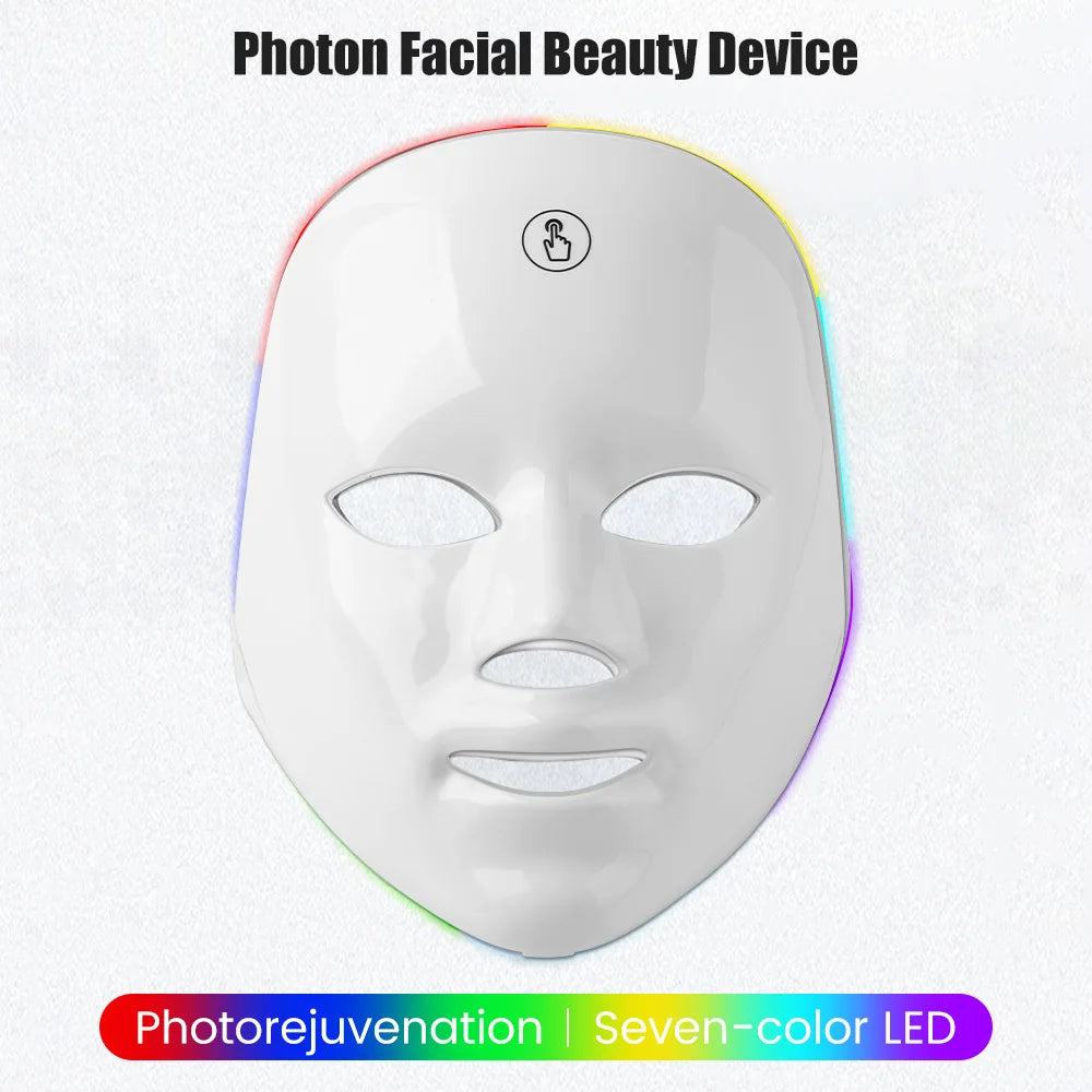 7 Colors Light Therapy Face Mask Photon Therapy LED Facial Mask Korean Skin Care Anti Wrinkle Skin Mouisture Machine Face Care