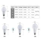 PIR Motion Sensor Light Bulbs E27 12W 15W 18W 20W LED Lamp Auto Smart Infrared B22 LED Bulb Energy Saving Bombillas Porch Light