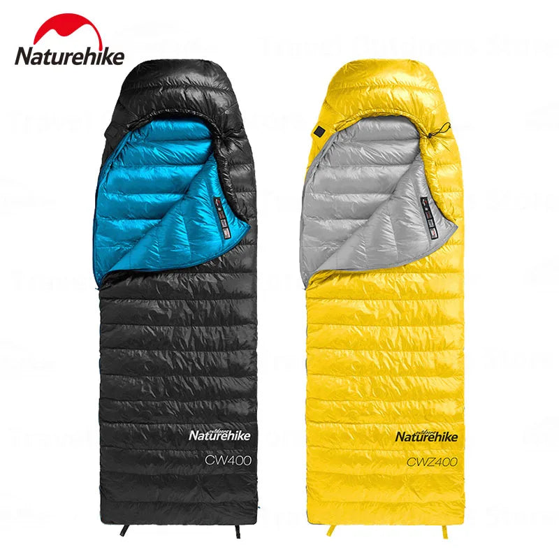 Naturehike Outdoor Duck Down Sleeping Bag Ultralight Portable 0°C~5°C Winter Camping Warm 1 Person Envelope 750FP Sleeping Bag