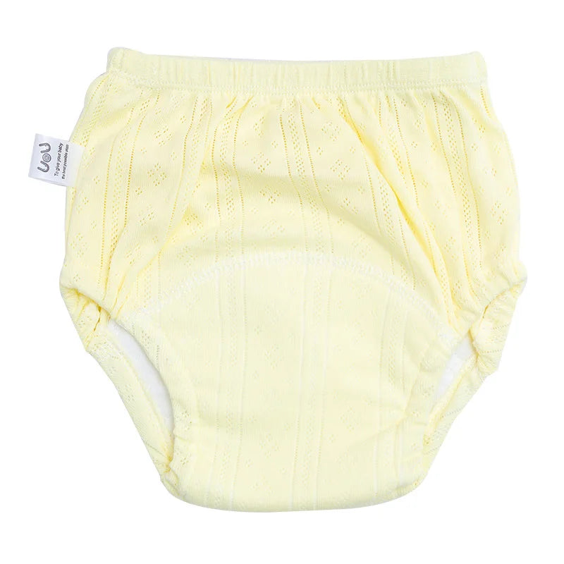 Newborn Training Pants Baby Shorts Solid Color Washable Underwear Boy Girl Cloth Diaper Reusable Nappies Infant Panties