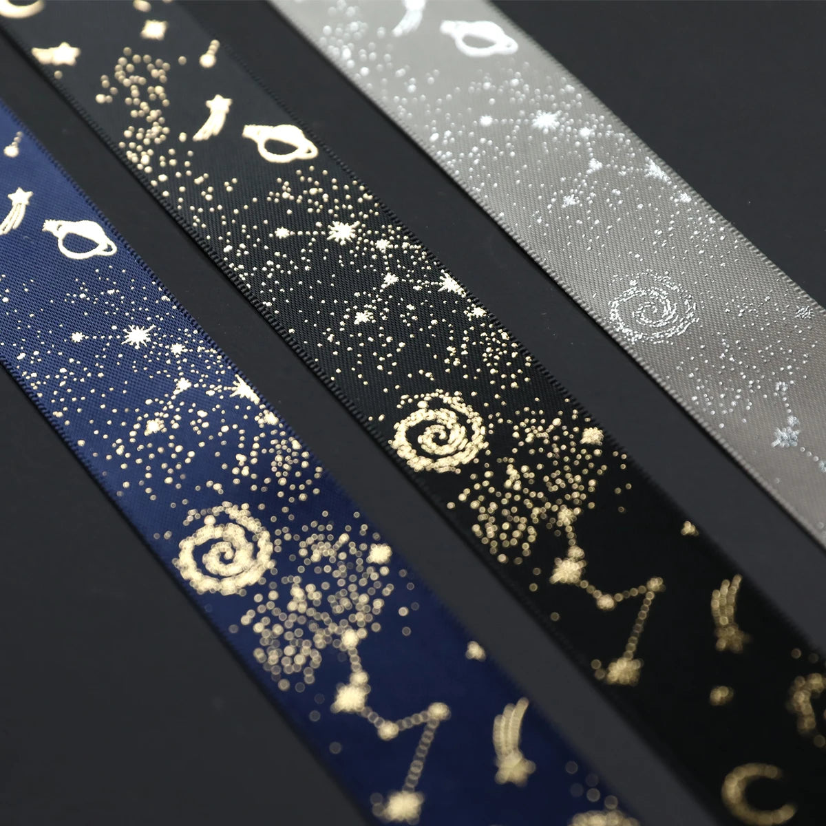 Star Wrapping Paper Meteor Ribbon Gold Silver Christmas Gift Box Bow Ribbon Gift Box Decoration