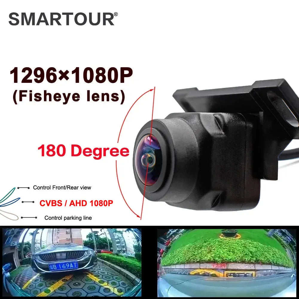 HD1296*1080P 180 Degree CCD Fisheye Lens Starlight Night Vision Vehicle Front / Rear View Camera Car Reverse Camera