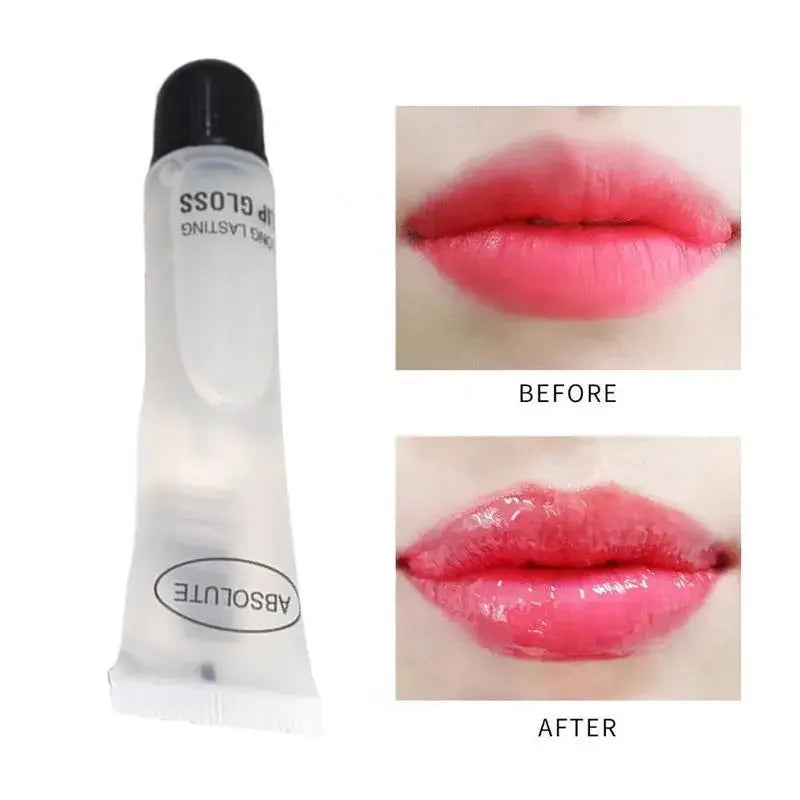 Lip Gloss Moisturizer Plumper Long Lasting Sexy Lips Pump Transparent Waterproof Volume Lip Clear Lipgloss Base Clear Lip Gloss