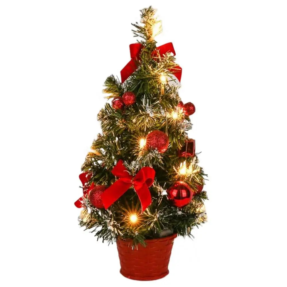 LED Mini Christmas Tree Small Christmas Tree With Lights Home Decoration Tabletop Centerpiece Xmas Tree Decoration New Year Gift