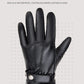 BISON DENIM Men Sheepskin Gloves Winter Thermal Touchscreen Full-finger Mittens Ultralight Windproof Gloves For Driving Riding