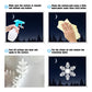 Double-Sided Christmas Window Clings Designs Snowflake Static Stickers Decoration White Xmas Ornaments Reusable Party Supplies