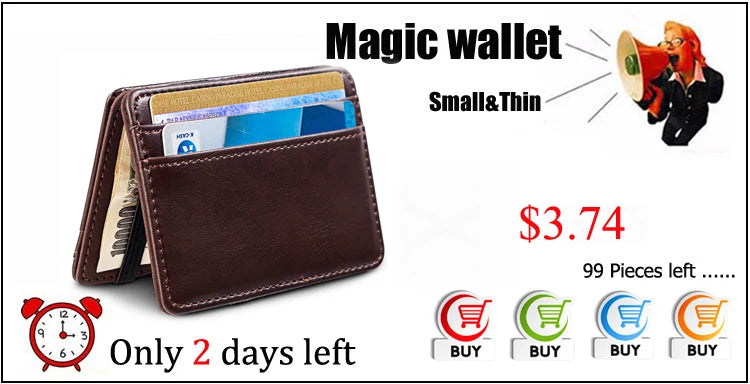 New Thin Genuine Leather Mini Wallet Slim Bank Credit Card Holder Men's Business Small ID Case For Man Purse 6 Slots Cardholder