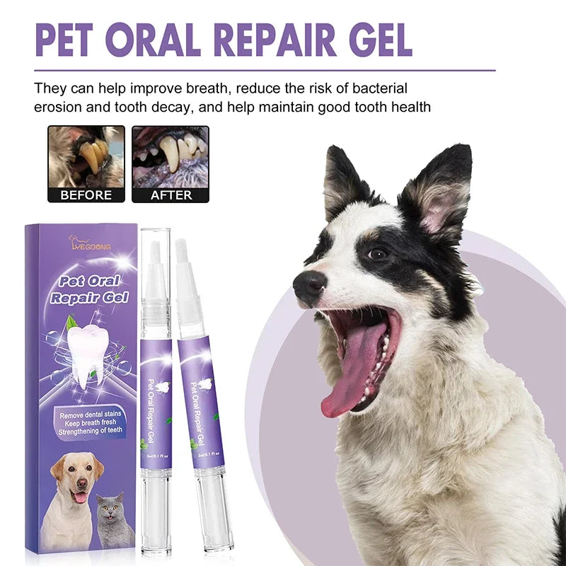 Pet Teeth Cleaning Tooth Whitening Pen Suitable For Dogs And Cats Remove Bad Breath Pet Oral Care