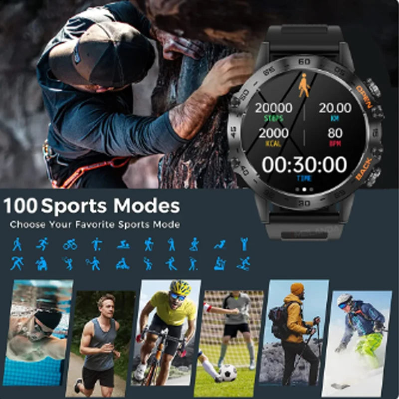 Tecno Camon 19 Pro Smartwatch in Black – Fitness Tracker with Heart Rate Monitor and Customizable Watch Faces | Bulbusbow