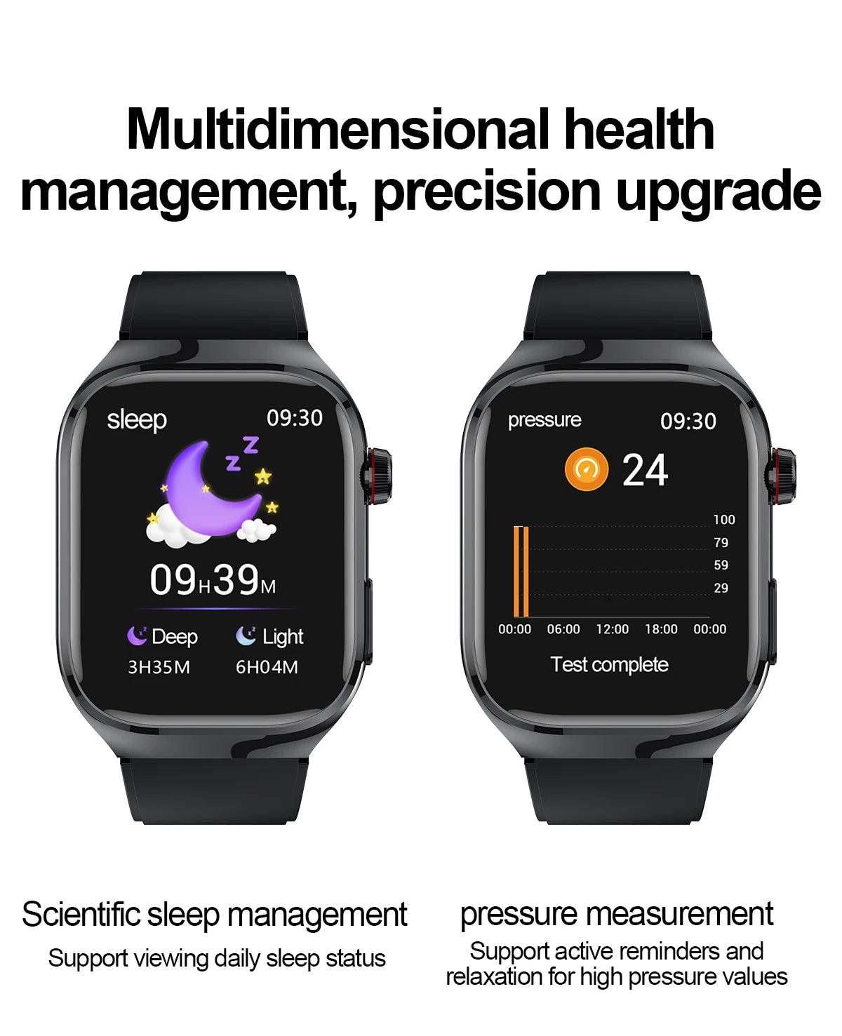 2024 New Uric Acid Blood Fat Smartwatch ECG Blood Glucose Heart Rate Blood Pressure Health Monitoring Smart Watch For HUAWEI IOS