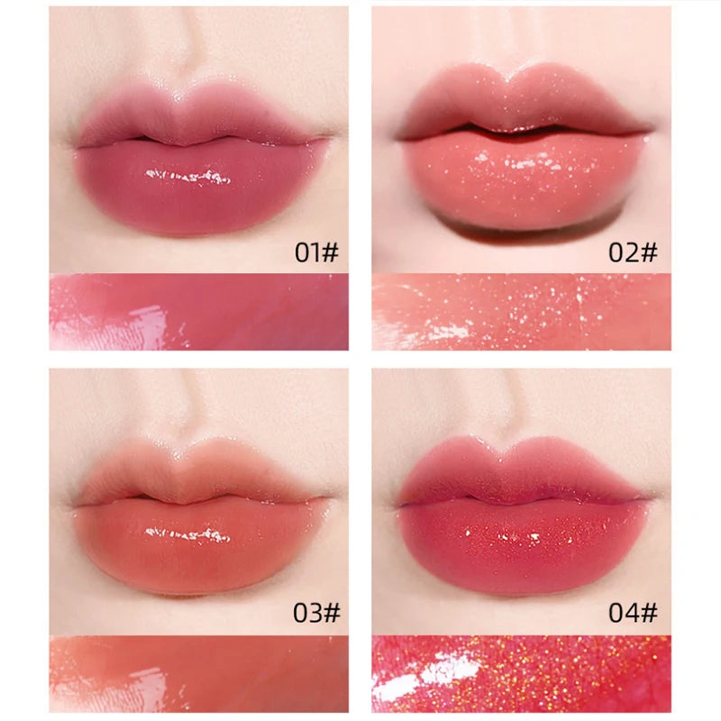 Crystal Jelly Lipgloss Liquid 8 Colors Lipstick Makeup Lip Color Batom Long Lasting Sexy Red Pink Nude Women Lip Gloss Bulk