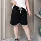 Summer New Wide Leg Shorts Women Plus Size Elastic High Waist Drawstring Loose Thin Casual A-line Hot Pants