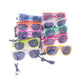 Transparent rice nail style luminous glasses LED flashing glasses EL cold light glasses nightclub jumping performance cheerin