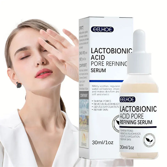 Shrink Pores Face Firm Moisturizing Essence Lactobionic Acid Facial Serum Repair Pores Liquid Beauty Korean Skin Care Products