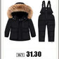 Children Winter Down Jacket Boy toddler girl clothes Thick Warm Hooded faux fur Coat Kids Parka spring Teen clothing Outerwear