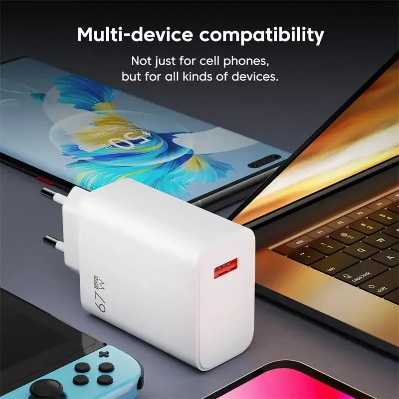 Xiaomi Original 67w Fast Charger Super Power Adapter For Xiaomi 12 11 6a Type C Cable For Poco X5 X4 Pro Redmi Note 9 10 11