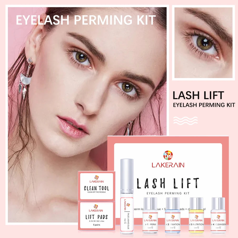 Lash Lift Kit Semi-Permanent Eyelash Enhancer Lifting Perming Lotion Fixation Glue Curly Lasher Beauty Salon Home Use Pro Kit