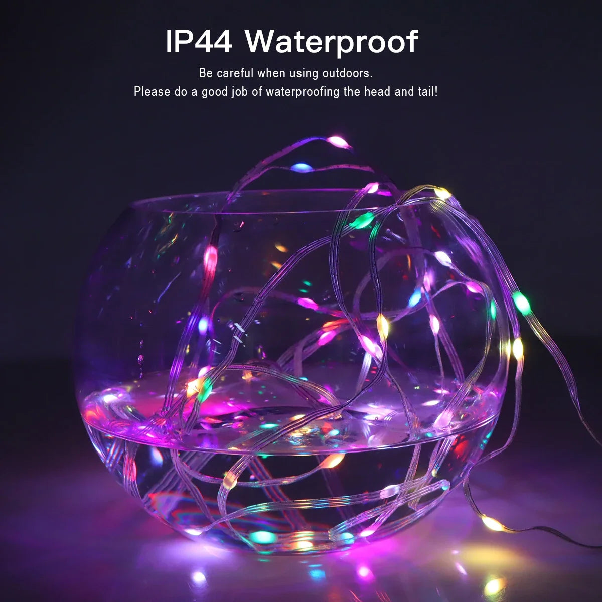 RGB Fairy Light LED Light String WS2812B Bluetooth USB Music Fantasy Lantern 5V Christmas Birthday Party Garland Decoration Home