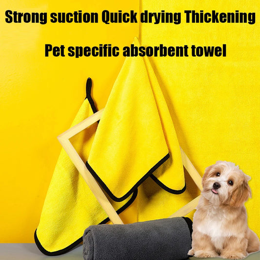 Pet absorbent towel, dog bath towel, strong quick drying large thick bath towel, cat specific bath towel