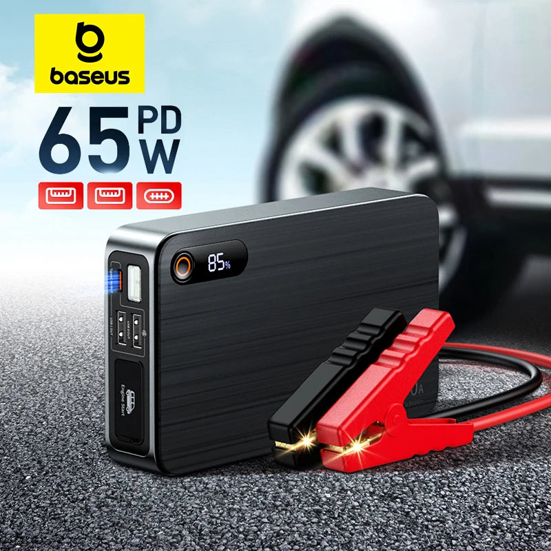 Baseus 1600A Jump Starter Power Bank 16000mAh Portable Power Station Starting Device With PD 65W For Car Battery Charger Booster